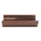 FloPlast  PVC Square Gutter Brown 114mm x 3m 6 Pack