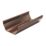 FloPlast  PVC Square Gutter Brown 114mm x 3m 6 Pack