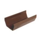 FloPlast  PVC Square Gutter Brown 114mm x 3m 6 Pack