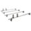 Van Guard VG134-4 Vauxhall Movano 1994 - 2010 ULTI Van Roof Bars 1570mm