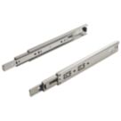 Hafele Bright Zinc-Plated Ball Bearing Drawer Runners 350mm 2 Pack