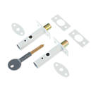Yale Steel Door Security Bolts 61mm White 2 Pack