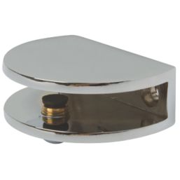 Hafele  Shelf Clamp Supports Polished Chrome 36mm x 16mm 2 Pack