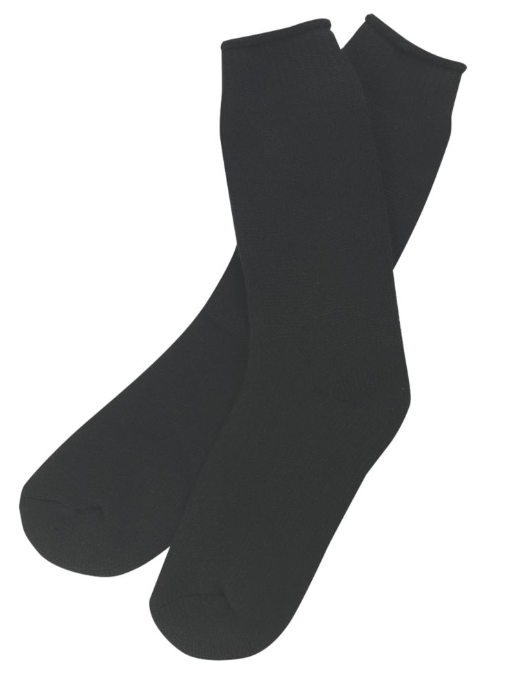 SockShop Heat Holders Thermal Socks Black 6-11 - Screwfix