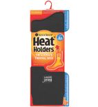 SockShop Heat Holders Socks Black / Yellow Size 4-8 - Screwfix