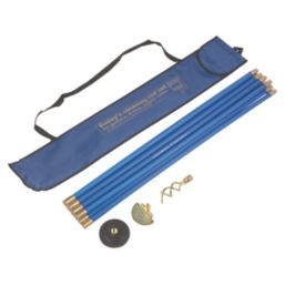 Bailey 19mm Blue Brass Jointed Drain Rod Set  9.14m