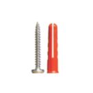 Orbix Combi Tub1 Woodscrews & Red Wallplugs 6mm x 30mm 200 Pack