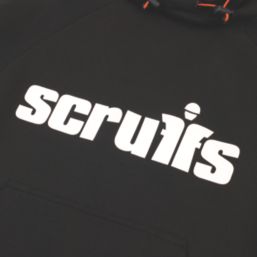 Scruffs Tamworth Logo Womens Hoodie Black Size 14