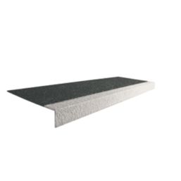 COBA  Black/White GRP Stair Tread 1m x 345mm x 55mm