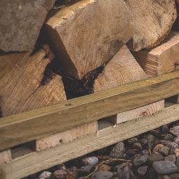 Forest OALGSTHD 6' 6" x 2' 6" (Nominal) Timber Log Store