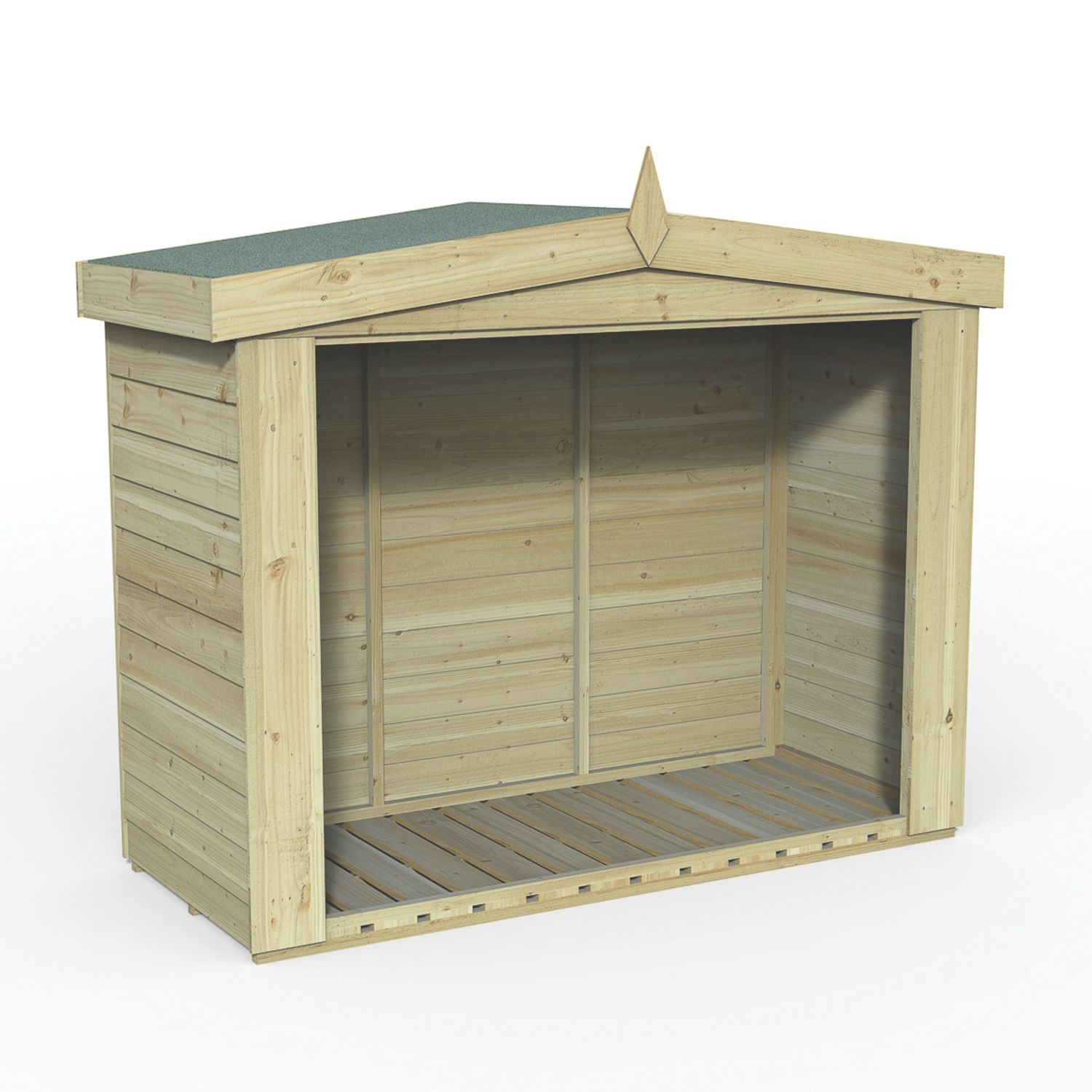 Forest OALGSTHD 6' 6" x 2' 6" (Nominal) Timber Log Store (798FL)