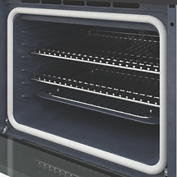 Cooke & Lewis  Built-In Pyrolytic Multifunction Oven Black 595mm x 595mm