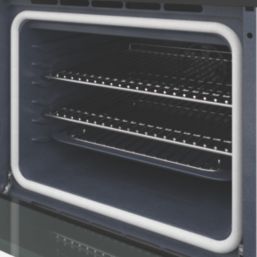 Cooke & Lewis  Built-In Pyrolytic Multifunction Oven Black 595mm x 595mm