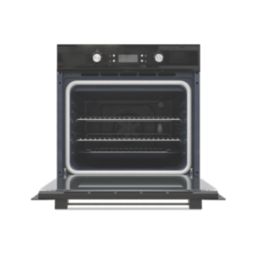 Cooke & Lewis  Built-In Pyrolytic Multifunction Oven Black 595mm x 595mm