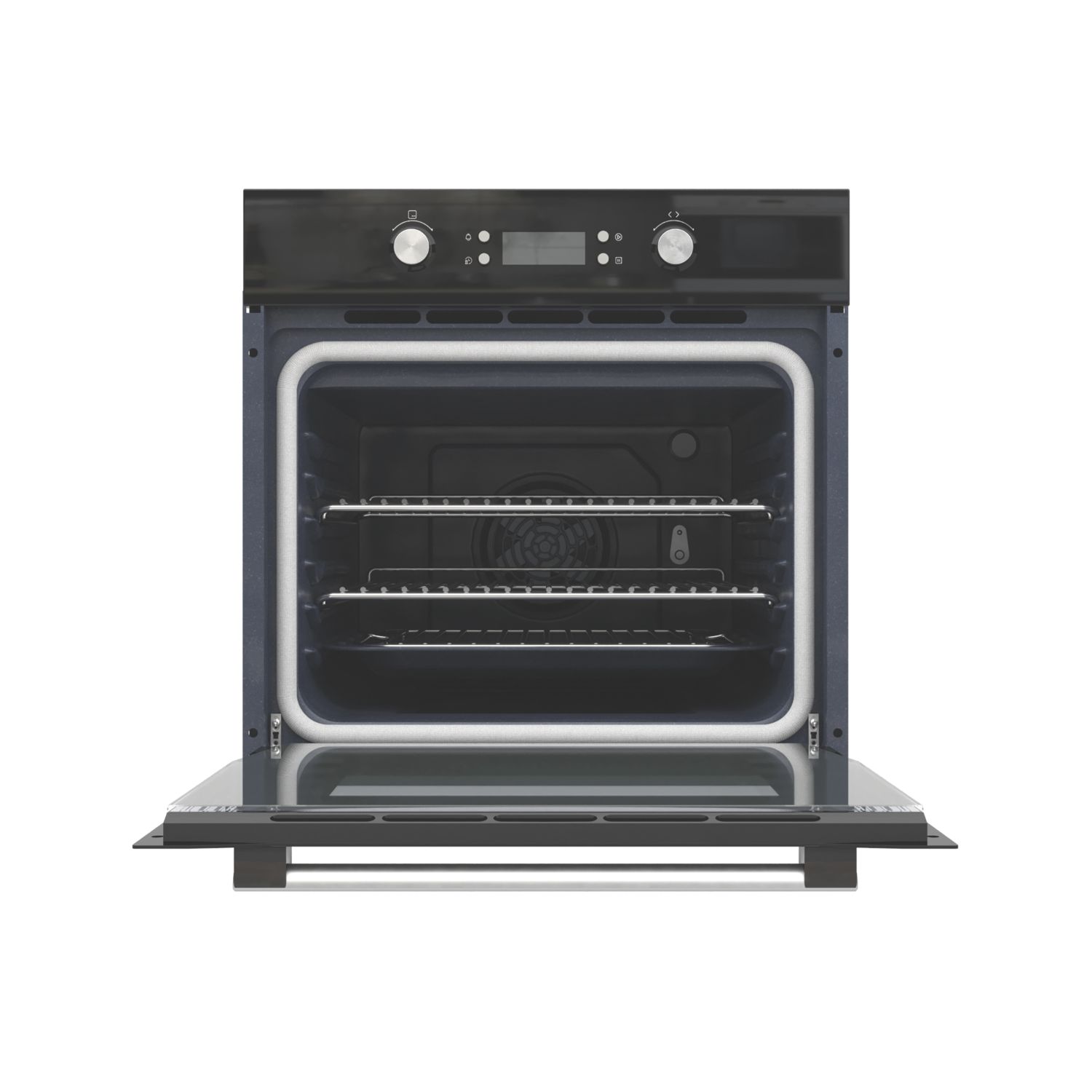 Cooke & Lewis Built-In Pyrolytic Multifunction Oven Black 595mm x 595mm (798JL)