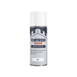 Fortress Trade  400ml White Matt Stain Block  Spray Paint