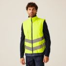 Regatta Pro Hi-Vis Bodywarmer Yellow / Navy 3X Large 58" Chest