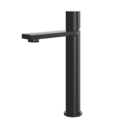 ETAL Saris High Rise Matt Black 284mm Standard Round Head Mono Basin Mixer Tap