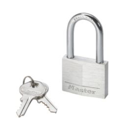 Wide shackle shop padlock