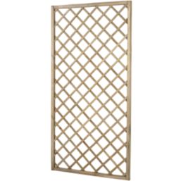 Forest Hidcote Softwood Rectangular Garden Trellis 3' x 6' 5 Pack