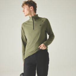 Dare 2B Fuse Up II Core Stretch Long Sleeve Base Layer T-Shirt Martini Olive  Large 43.7" Chest