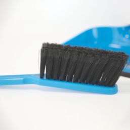 Hillbrush Dustpan & Soft Banister Brush Set Blue 12 Pack