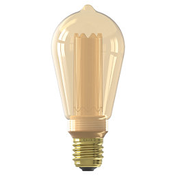 Calex Fiber Gold ES ST64 LED Light Bulb 120lm 4W 3 Pack