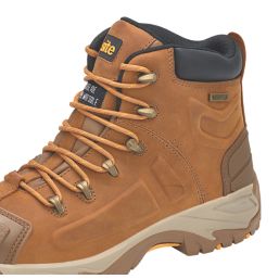 Site Fortress Size 8  Tan Waterproof Steel Toe Cap Safety Boots
