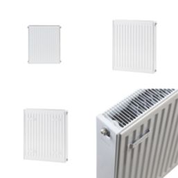 Flomasta 600mm x 500mm 2916BTU White Type 22 Convector Radiator