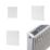 Flomasta 600mm x 500mm 2916BTU White Type 22 Convector Radiator