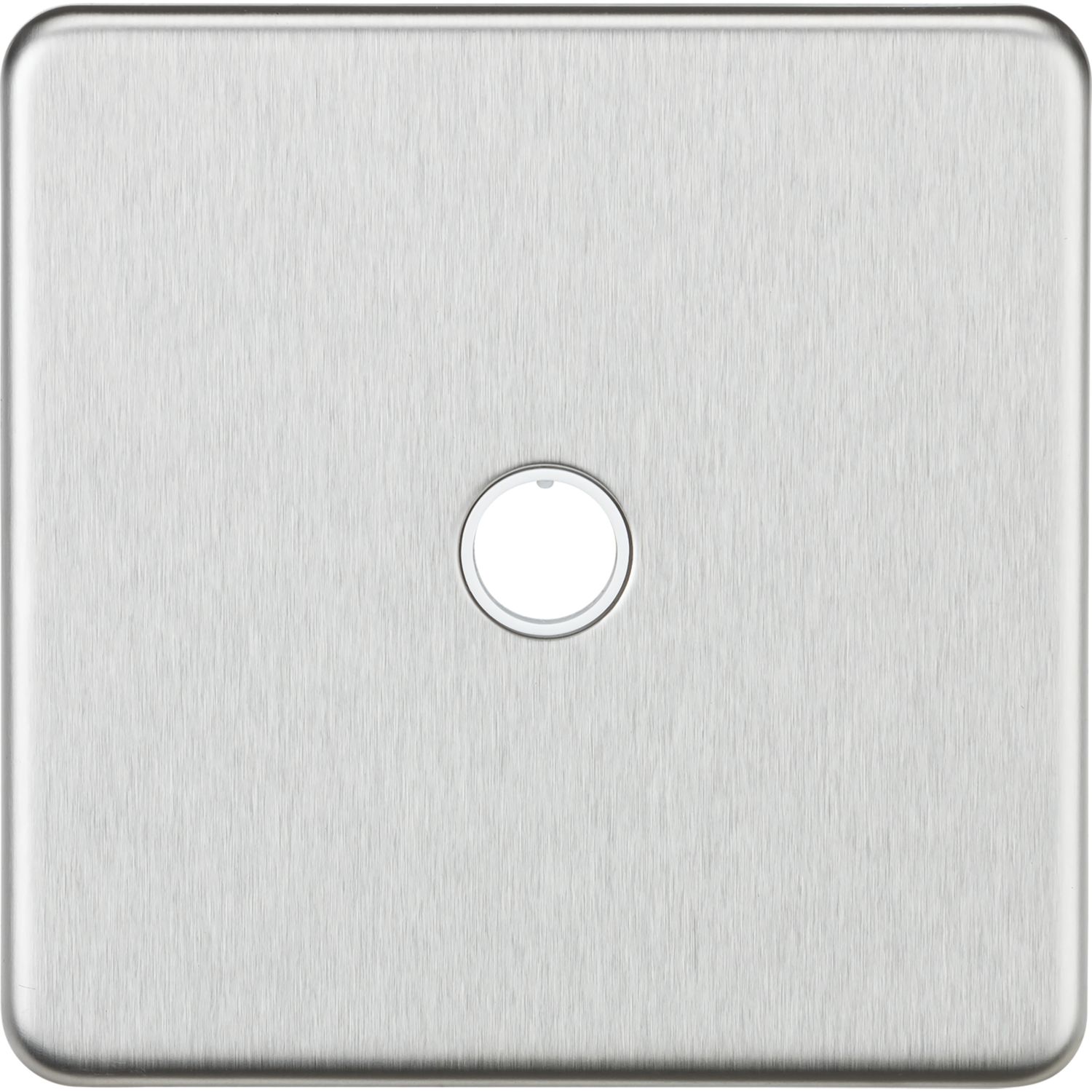 Knightsbridge Screwless 20A Unswitched Flex Outlet Brushed Chrome (798YA)