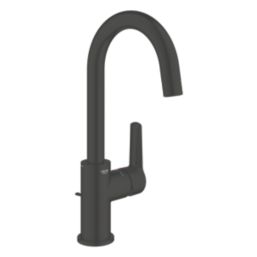 Grohe Start Matt Black 311mm Tall Lever Mono Basin Mixer Tap  With Pop-Up Waste