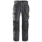 Snickers Rip Stop Floorlayer Trousers Grey / Black 38" W 32" L