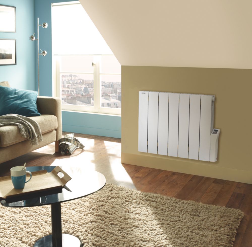 Acova TAG-125-076-S Wall-Mounted Oil-Filled Convector Heater 1250W 754mm x  575mm - Screwfix