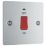 LAP  45A 1-Gang DP Cooker Switch Polished Chrome with LED