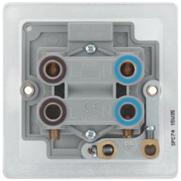 LAP  45A 1-Gang DP Cooker Switch Polished Chrome with LED