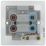 LAP  45A 1-Gang DP Cooker Switch Polished Chrome with LED