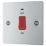 LAP  45A 1-Gang DP Cooker Switch Polished Chrome with LED