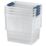 Refurb Essentials 15Ltr 283mm x 390mm x 200mm Transparent Storage Box 4 Pack