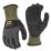 DEWALT Nylon Sandy Nitrile Coated Gloves Grey Medium