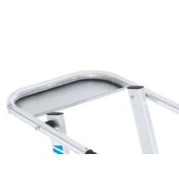 Zarges Aluminium 2.6m 6 Step Platform Step Ladder With Handrail