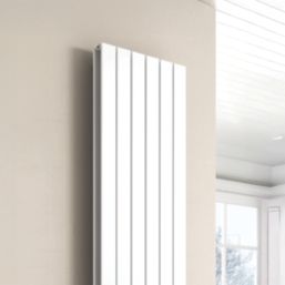 Reina Flat Double 1800mm x 292mm 2636BTU White Vertical Designer Radiator