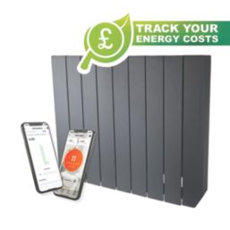 Masterplug Comfort 1500W Oil Wall-Mounted Oil-Filled Radiator Grey