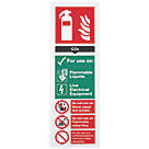 Non Photoluminescent CO² Extinguisher Sign 300mm x 100mm