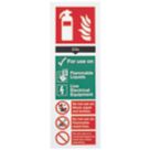 Non Photoluminescent CO² Extinguisher Sign 300mm x 100mm