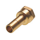 Hep2O  Brass Push-Fit Adapting Female Coupler 15mm x 1/2"