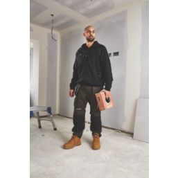 Scruffs Trade Stretch Work Trousers Grey/Black 34" W 32" L