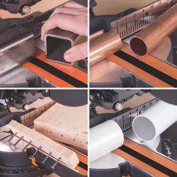 Evolution R210SMS-300+ 210mm  Electric Single-Bevel Sliding Multi-Material Mitre Saw 110V