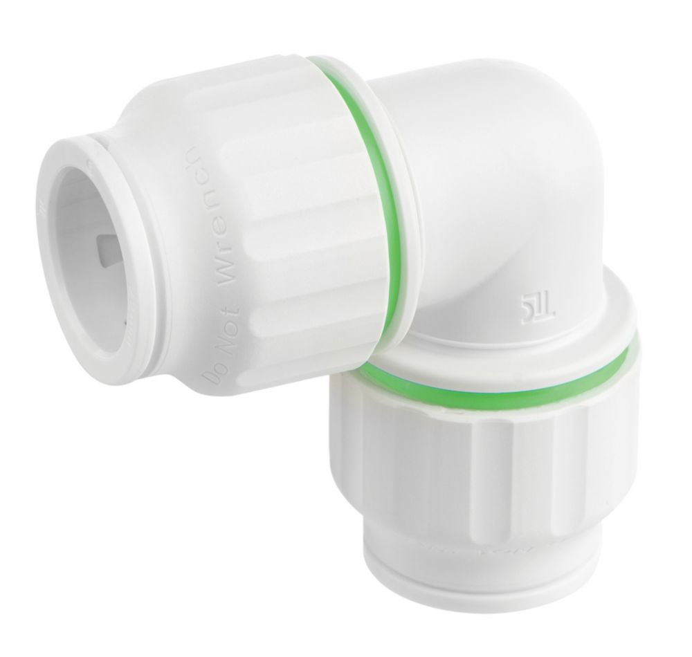 Flomasta Twistloc Plastic PushFit Equal 90° Elbow 22mm Screwfix
