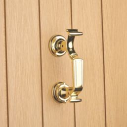 Hardware Solutions Door Knocker Doctor Polished Brass 85mm x 176mm